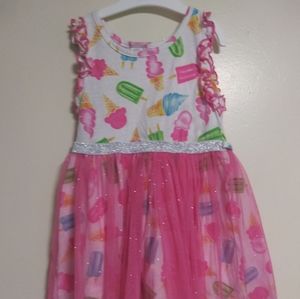 Sweet Heart Rose size 5 pink ice cream dress